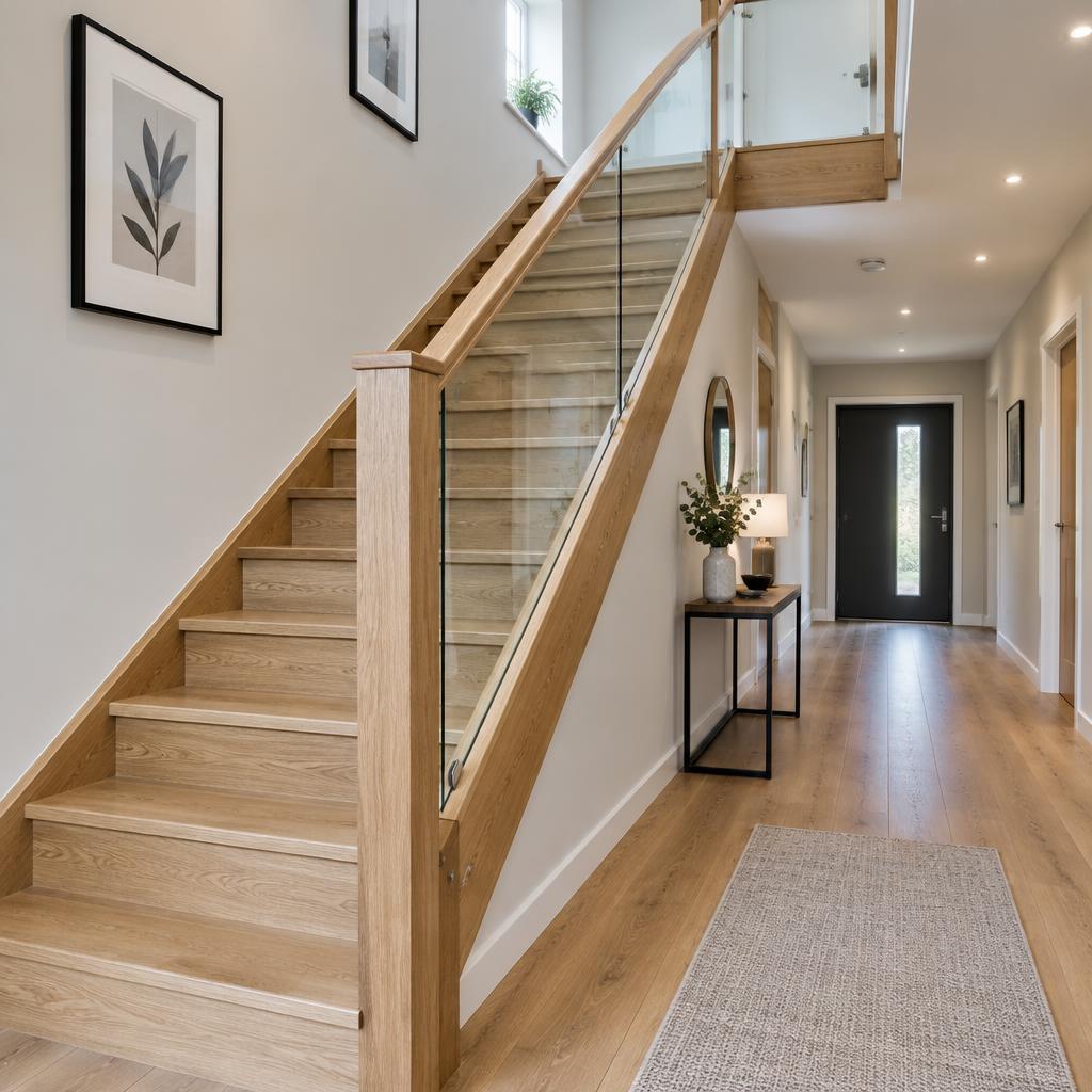 Oak & Glass Staircase